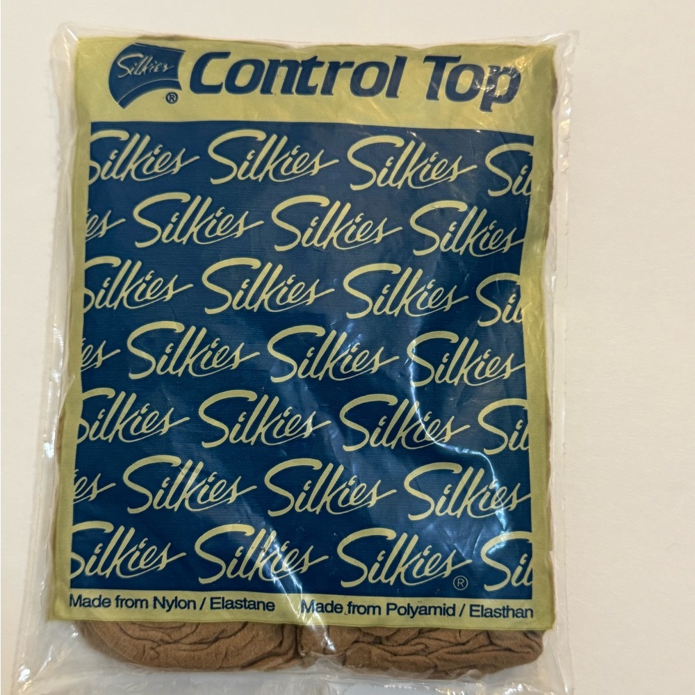 Silkies Pantyhose Tights Nylons Queen XL Nude Control Top #759 Made In The USA